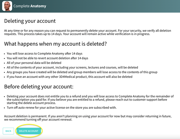 Main Screen arrow to top right